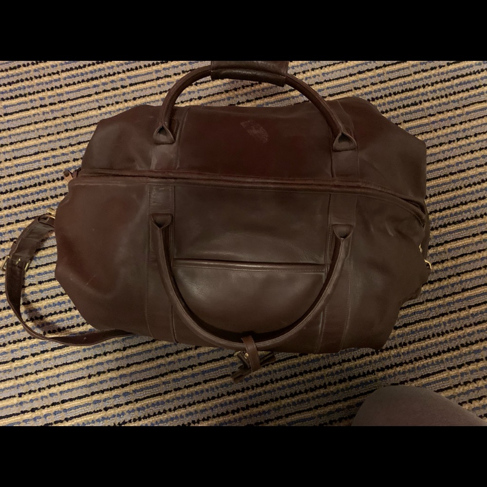 Coach Leather Duffle Bag